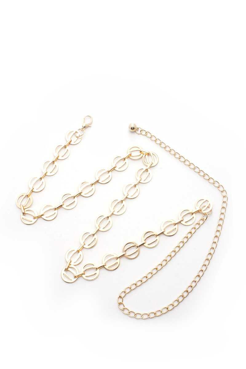 Circle Link Metal Chain Belt | Mixtshop LLC