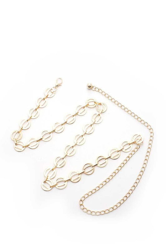 Circle Link Metal Chain Belt | Mixtshop LLC