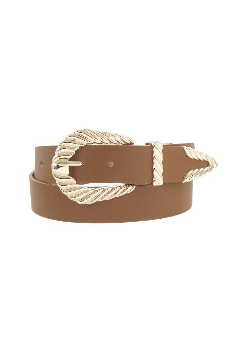 Shrimp Tectured Buckle Belt | Mixtshop LLC