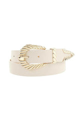 Shrimp Tectured Buckle Belt | Mixtshop LLC