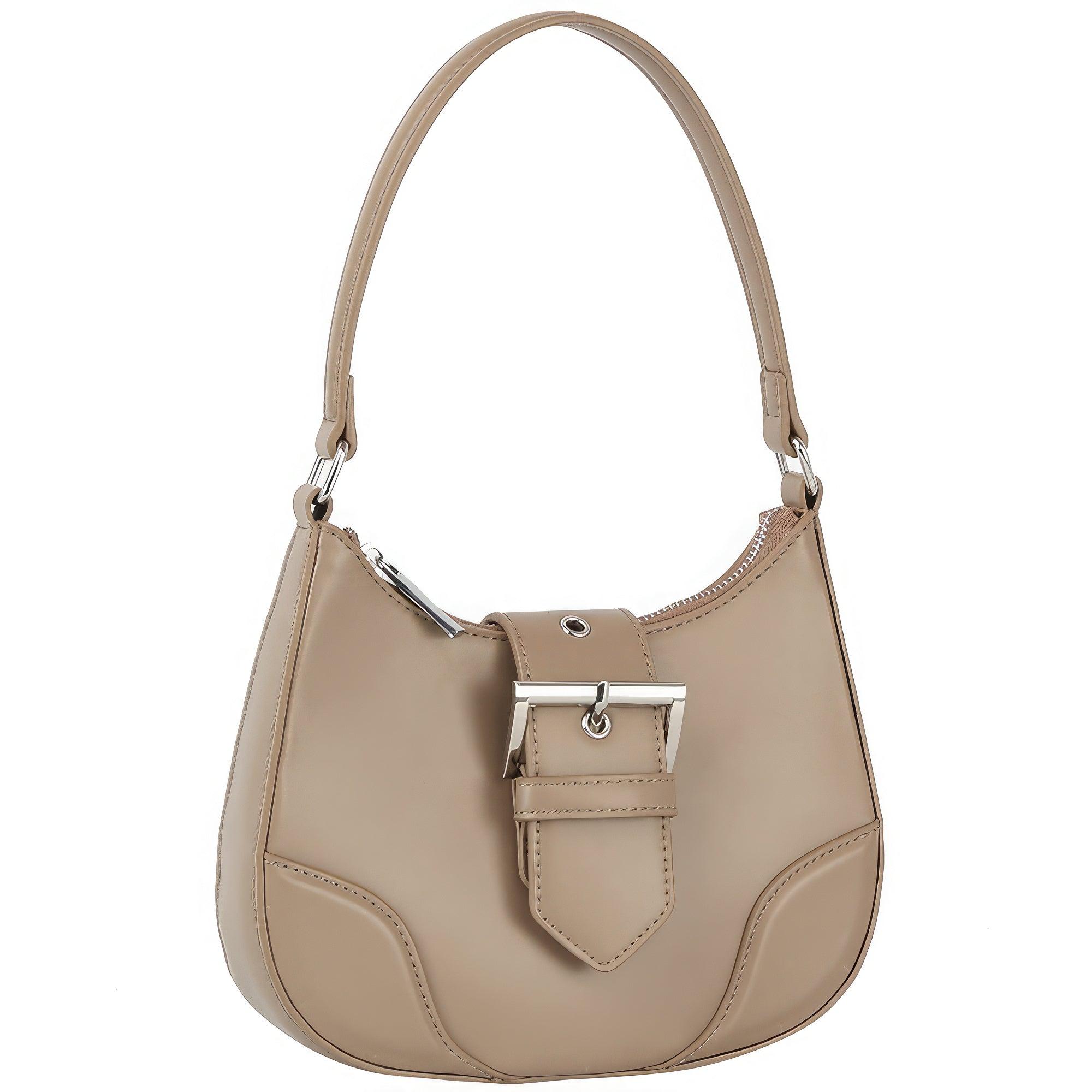 Fashion Buckle Curve Handle Shoulder Bag | Mixtshop LLC