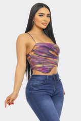 Mesh Print Top | Mixtshop LLC