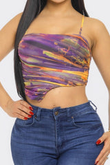 Mesh Print Top | Mixtshop LLC