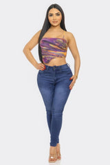 Mesh Print Top | Mixtshop LLC