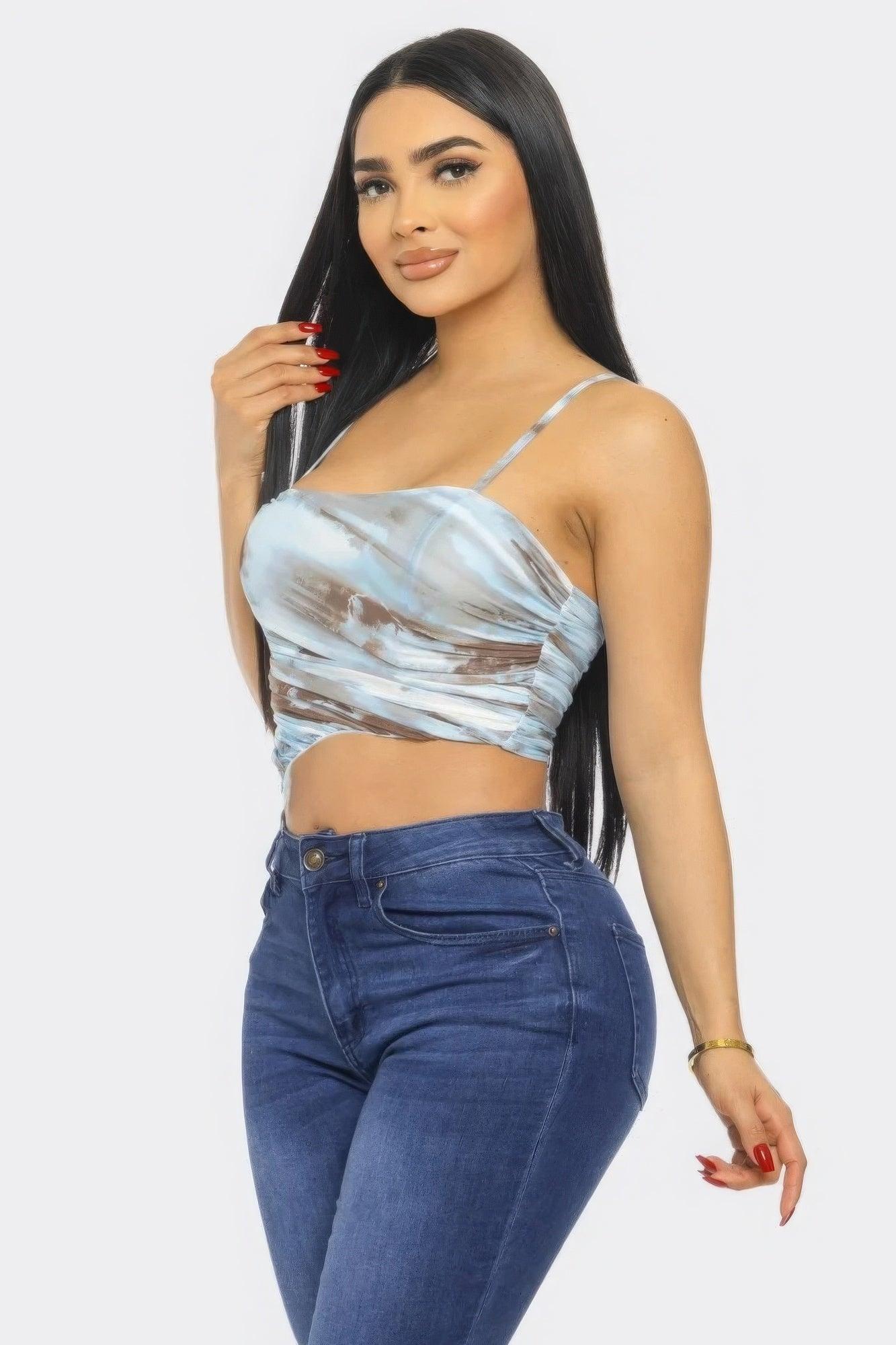 Mesh Print Top | Mixtshop LLC