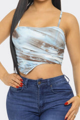 Mesh Print Top | Mixtshop LLC