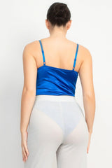 Rhinestone Strap Sweetheart Bodysuit | Mixtshop LLC