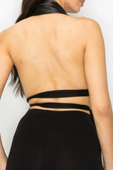 Faux Leather Top Pants Set | Mixtshop LLC