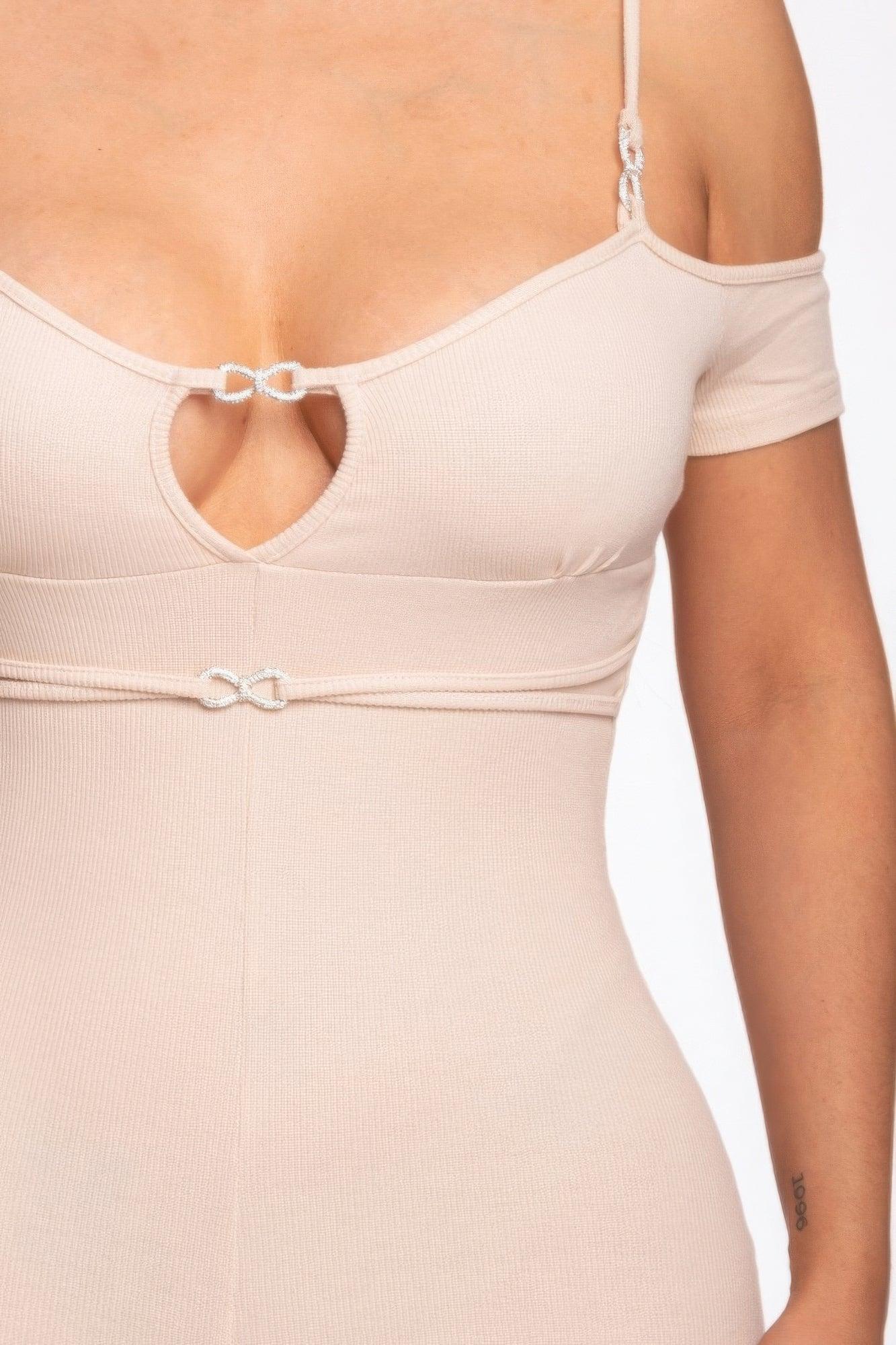 Infinity Off-shoulder Knitted Rompers | Mixtshop LLC