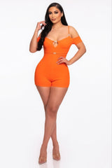 Infinity Off-shoulder Knitted Rompers | Mixtshop LLC