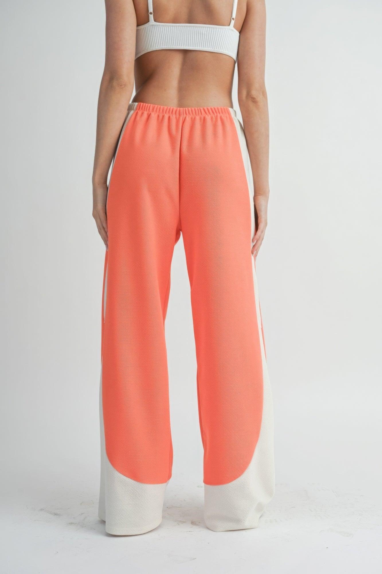 Two Toned Wide Leg Pants | Mixtshop LLC