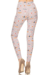Teepee Print, High Rise, Fitted Leggings, With An Elastic Waistband | Mixtshop LLC