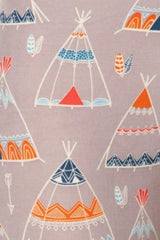 Teepee Print, High Rise, Fitted Leggings, With An Elastic Waistband | Mixtshop LLC
