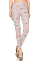 Teepee Print, High Rise, Fitted Leggings, With An Elastic Waistband | Mixtshop LLC