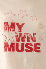 My Own Muse Vintage Wash Cropped Graphic Tee | Mixtshop LLC