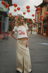 My Own Muse Vintage Wash Cropped Graphic Tee | Mixtshop LLC