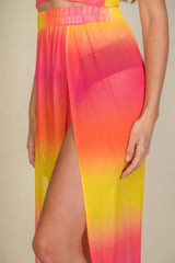 High Split Mesh Sheer Maxi Skirt | Mixtshop LLC