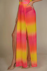 High Split Mesh Sheer Maxi Skirt | Mixtshop LLC