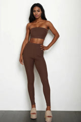 Ribbed Tube Top & Leggings Set | Mixtshop LLC