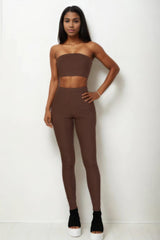Ribbed Tube Top & Leggings Set | Mixtshop LLC