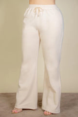 Plus Size Drawstring Waist Slant Pocket Sweatpants | Mixtshop LLC