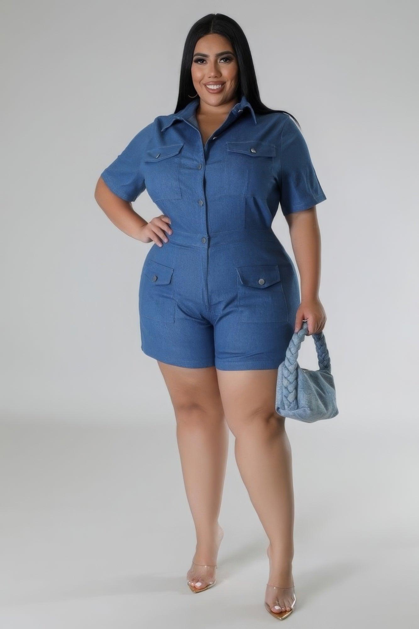 Semi-stretch Romper | Mixtshop LLC