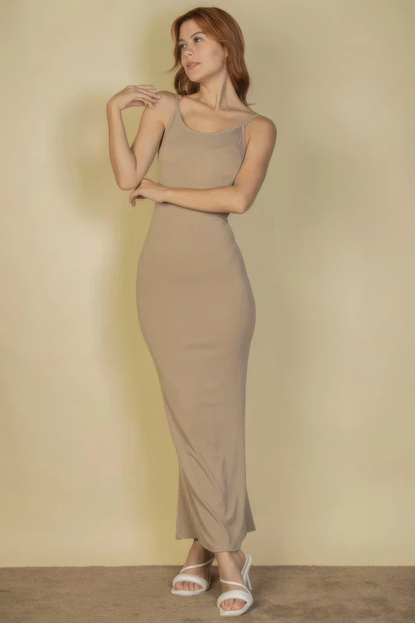 Ribbed Mermaid Hem Camisole Maxi Dress | Mixtshop LLC