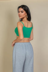 Ribbed Knit Cami Crop Top | Mixtshop LLC