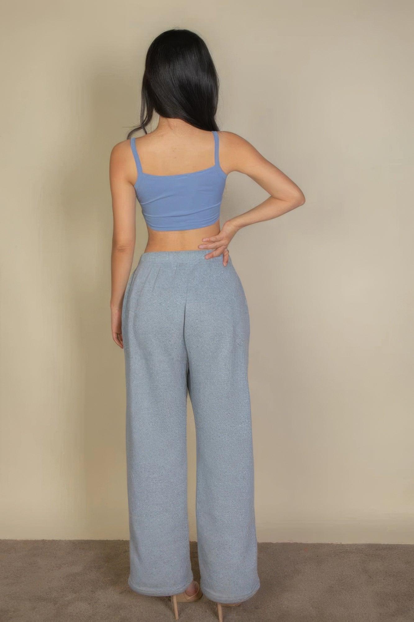 Ribbed Knit Cami Crop Top | Mixtshop LLC