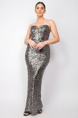 Sequin V-bar Crisscross Tube Dress | Mixtshop LLC