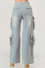 Belted Denim Cargo Jean | Mixtshop LLC