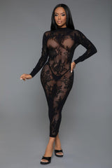 Long Sleeve Innocent Touch Laced Dress | Mixtshop LLC