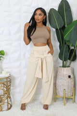 High-waisted Stretch Pants | Mixtshop LLC