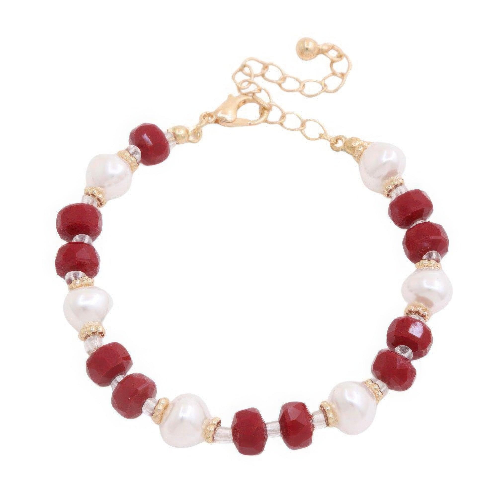 Pearl Beaded Metal Bracelet | Mixtshop LLC