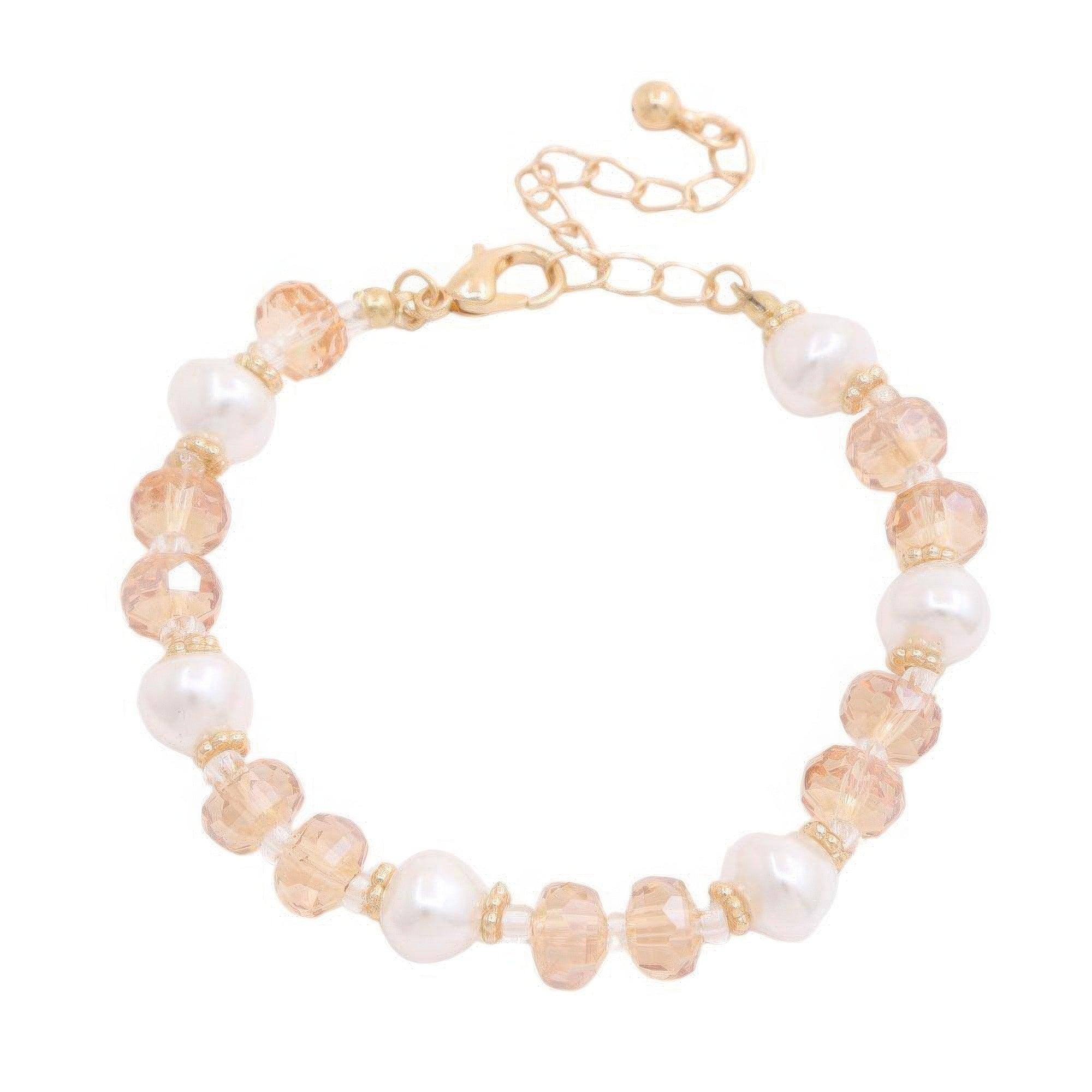 Pearl Beaded Metal Bracelet | Mixtshop LLC