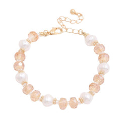 Pearl Beaded Metal Bracelet | Mixtshop LLC