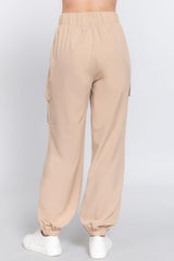 Light Weight Stretch Woven Cargo Jogger Pants | Mixtshop LLC