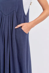 Adjustable Strap Overall Wide Leg Jumpsuit | Mixtshop LLC