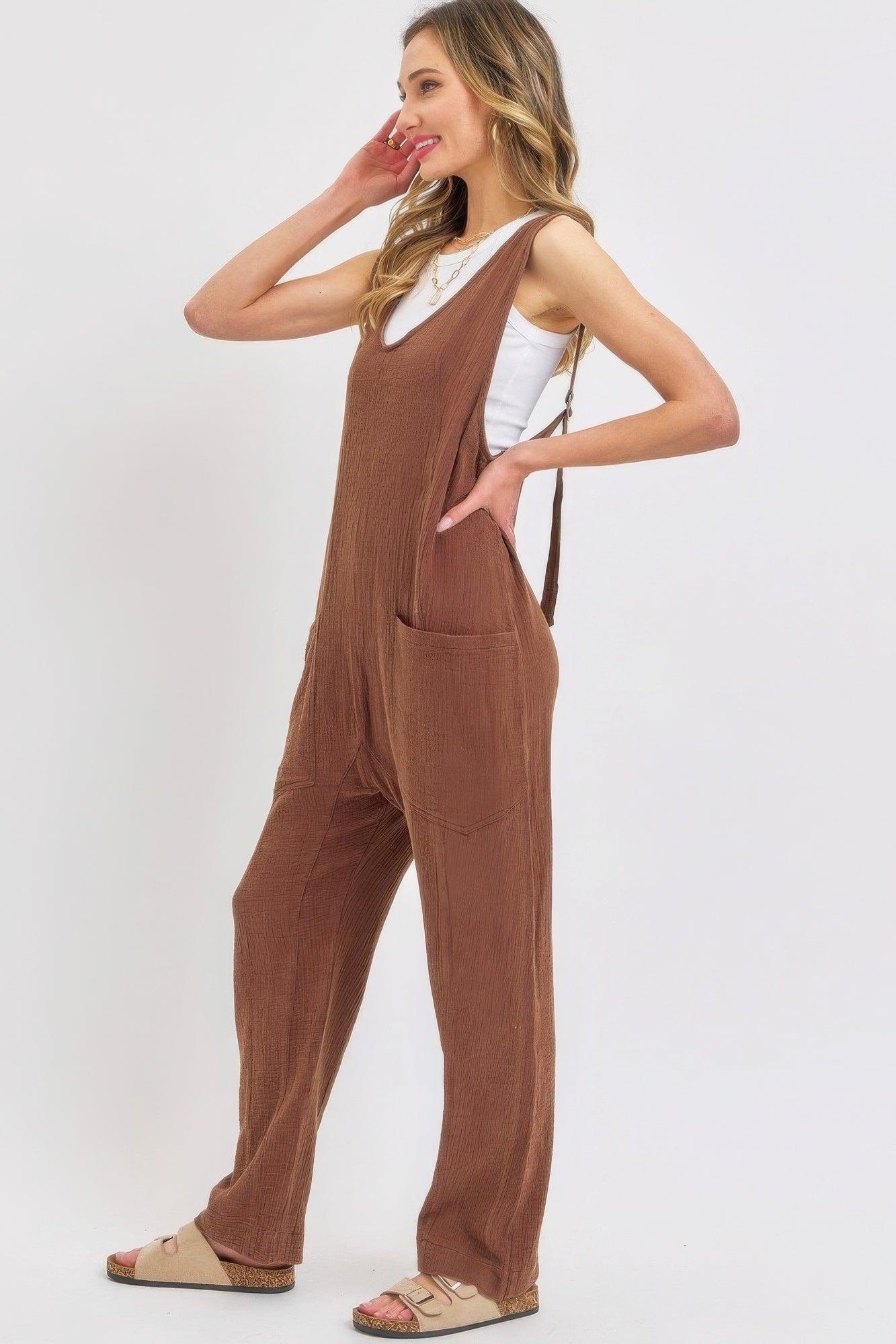 Mineral Washed Summer Jumpsuit | Mixtshop LLC