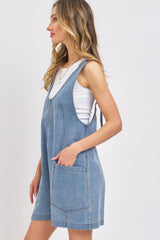 Summer Denim Overall Romper | Mixtshop LLC