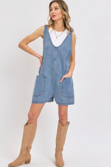 Summer Denim Overall Romper | Mixtshop LLC