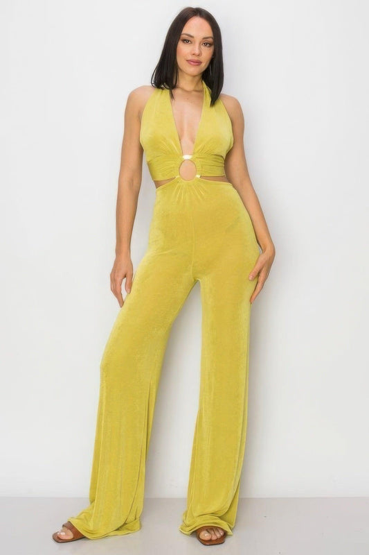Olid Slinky Wide Legs Jumpsuit | Mixtshop LLC