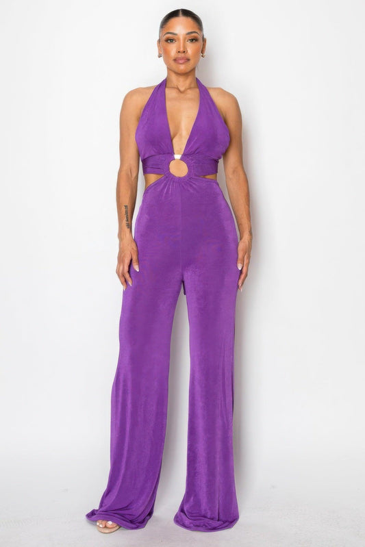 Olid Slinky Wide Legs Jumpsuit | Mixtshop LLC