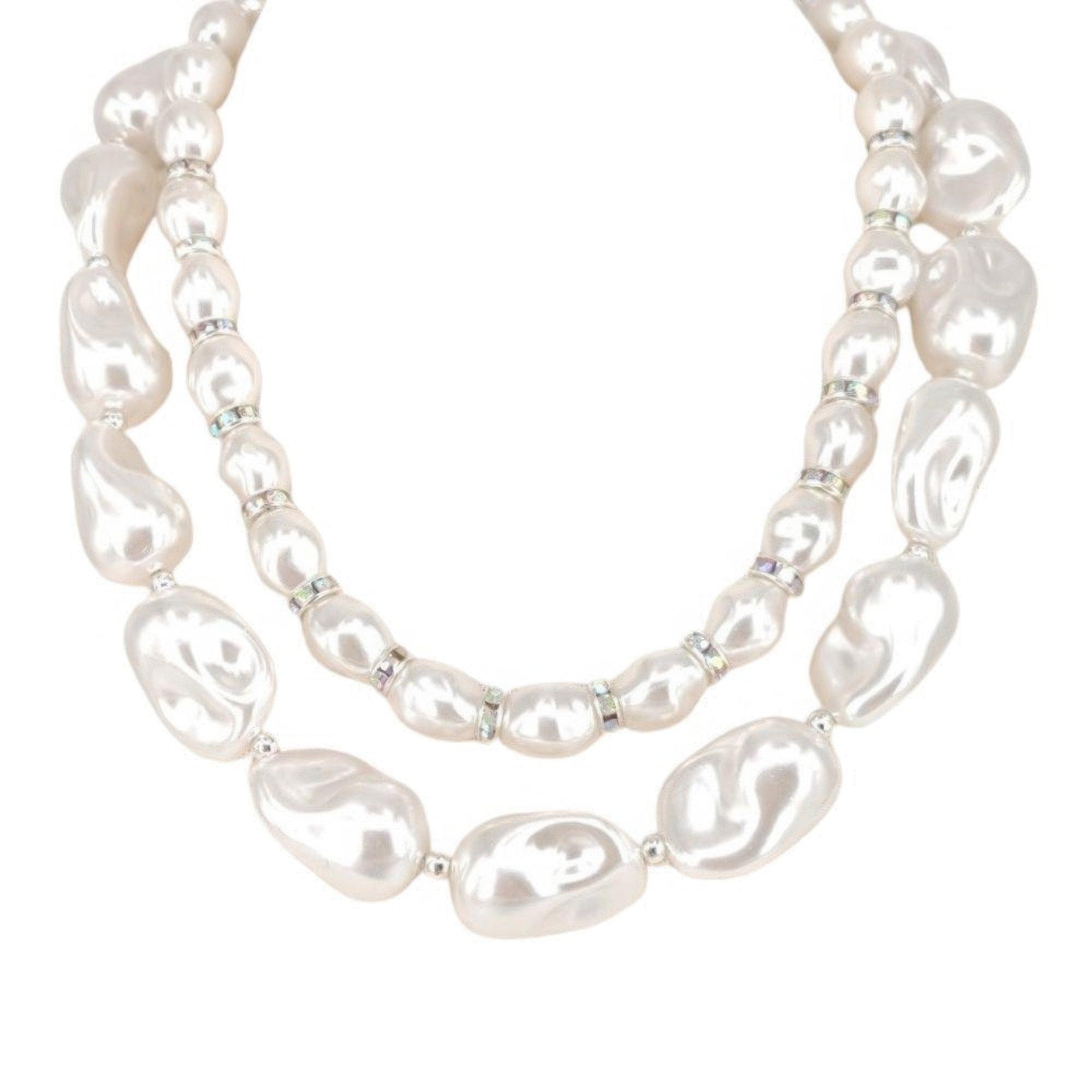 2 layered pearl necklace | Mixtshop LLC