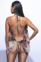 Open Back Cowl Neck Top | Mixtshop LLC