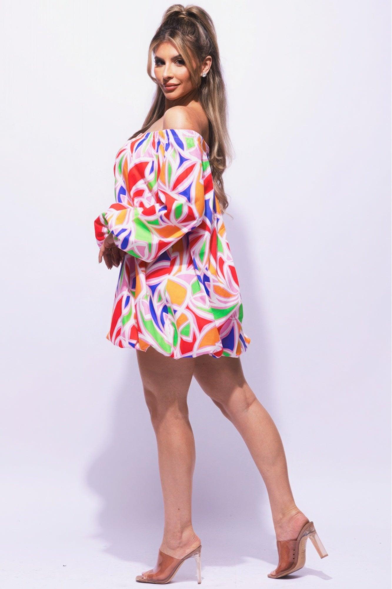 Off Shoulder Bubble Dress | Mixtshop LLC