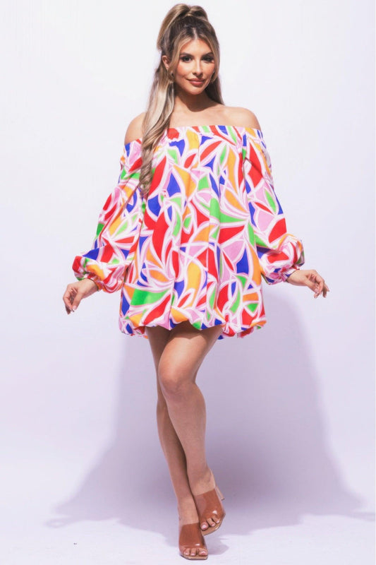Off Shoulder Bubble Dress | Mixtshop LLC