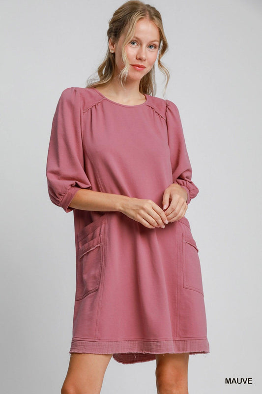 French Terry Mini Dress | Mixtshop LLC