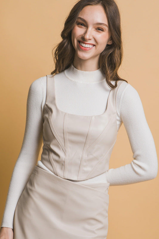 Faux leather corsetry | Mixtshop LLC