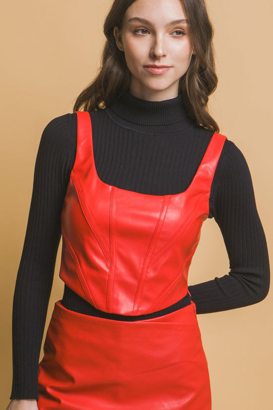 Faux leather corsetry | Mixtshop LLC